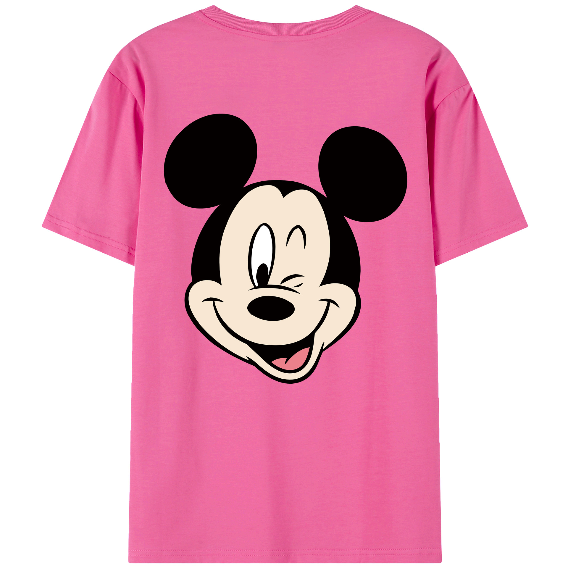 （画像用） ミッキーマウス Mickey Mouse レディース半袖Tシャツ(バックプリント)
